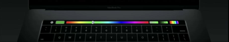 Die Untermenüs werden meistens auf der Touch Bar vom MacBook angezeigt.